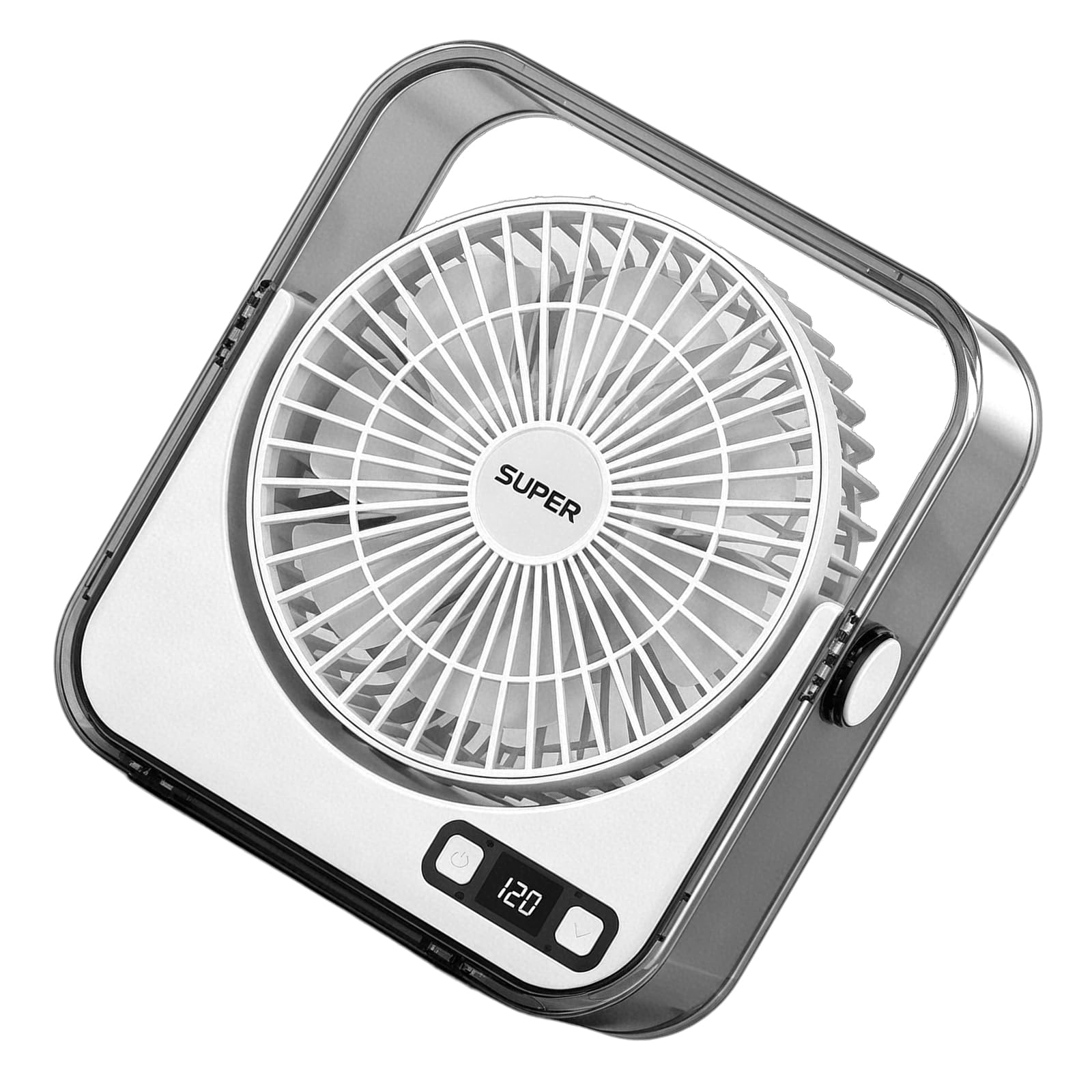 PANGBOER Handheld Miniature Fan USB Rechargeable Battery Handheld Cooling Texture Suitable for Students Workers Quiet Study