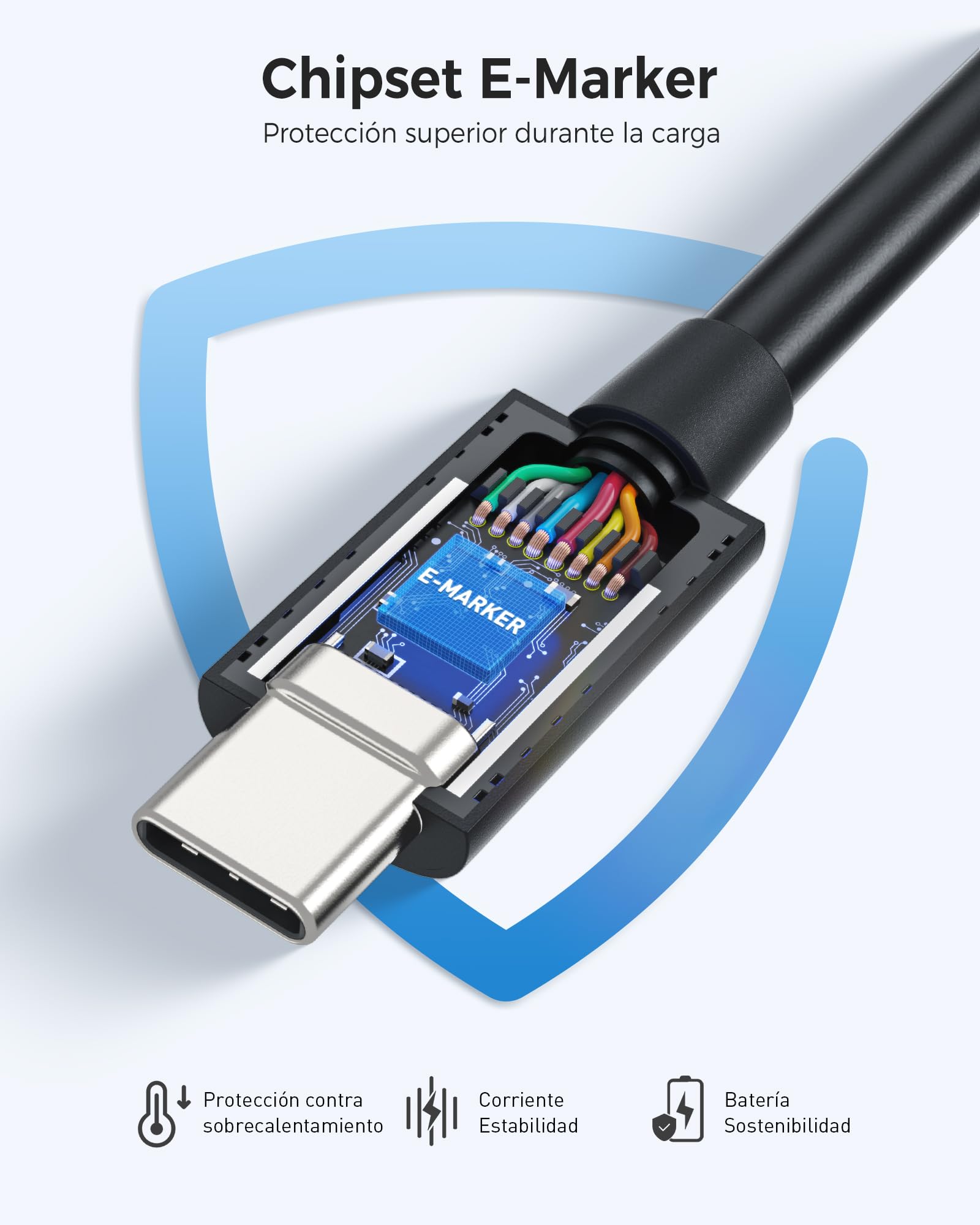 Cable Matters [Intel certificado] 0,8 m Cable Thunderbolt 3 de 40 Gbps (Cable Thunderbolt 3 USB C, Cable USB C a USB C) Que admite Carga de 100W, 8K@30Hz/4K@120Hz en Negro