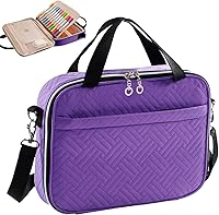 Vista 9 de Funda grande para la Biblia para mujer - Fundas para la Biblia - Estuche de transporte para la Biblia - Bolsos y carteras para libros para mujer