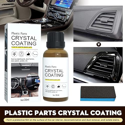 Cristal Coating para PláStico Del Carro, Revestimiento de Cristal para Coche, Piezas de Plástico Recubrimiento Cristal, Revestimiento de Cristal