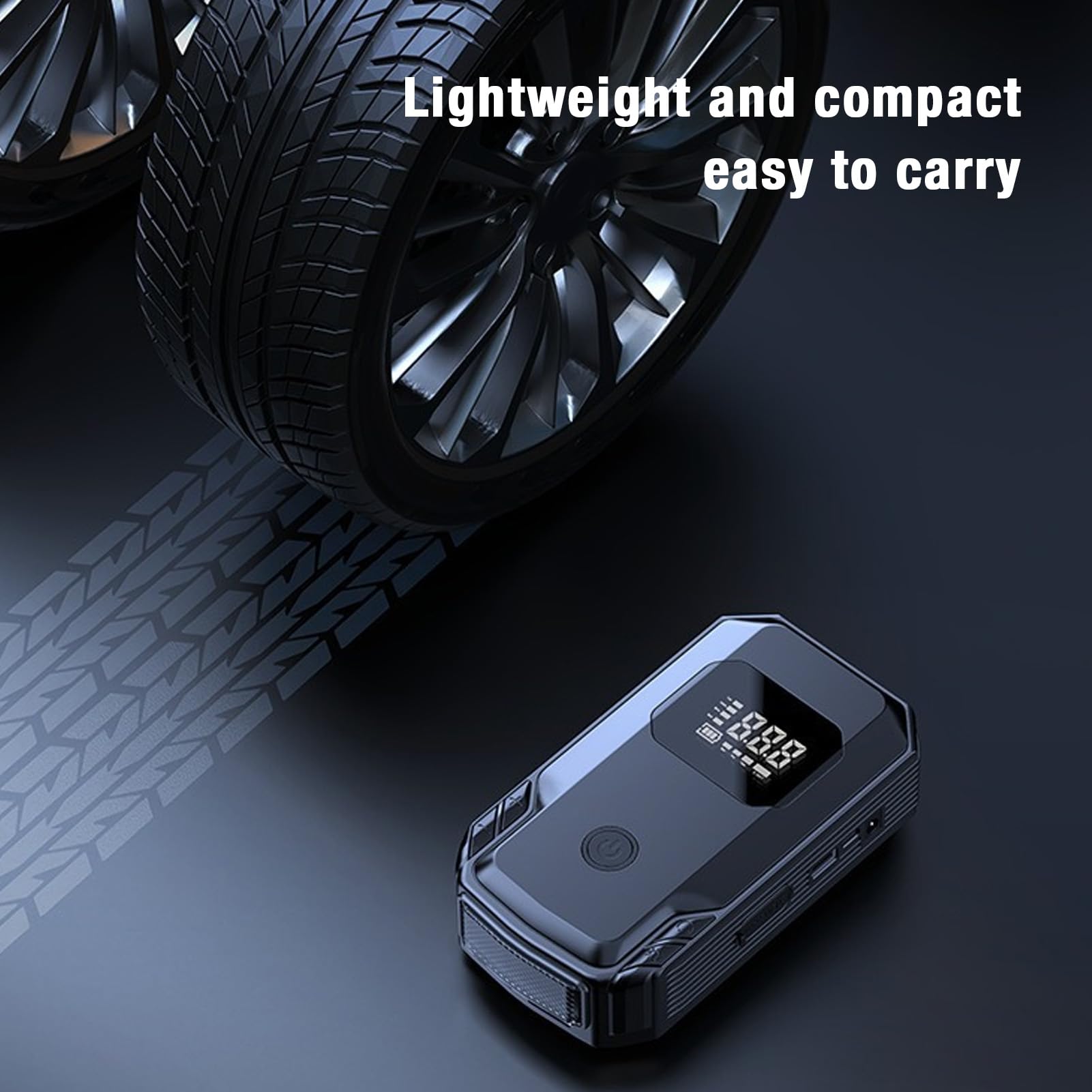 FLEXMAN Avviatore di Emergenza Portatile per Auto, Avviatore di Emergenza Multifunzionale da 12 V, Batteria Booster Pack da 90 W 150 PSI per Attività All'Aperto Ed Emergenze