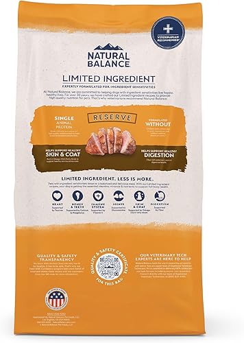 Miniatura 3 de Natural Balance Dieta de ingredientes limitados de pato y patata  Alimento seco para perros sin granos para adultos  12 libras Bolsa
