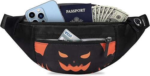 MAXTOP Riñonera cruzada grande con 4 bolsillos con cremallera, regalos para disfrutar de deportes, festivales, entrenamiento, viajes, correr,