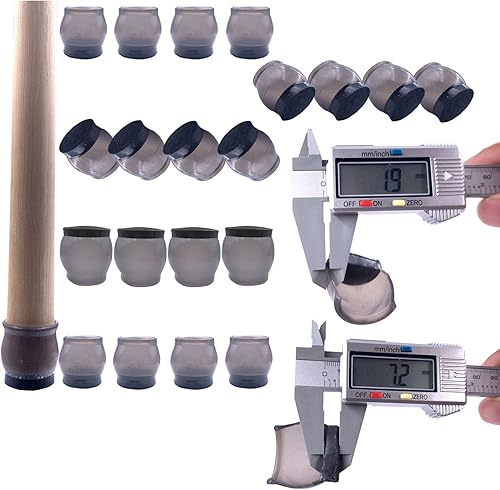 Miniatura 7 de Protectores de suelo para patas de silla con fieltro, fundas para patas de silla, almohadillas de fieltro para muebles, protectores de suelo para