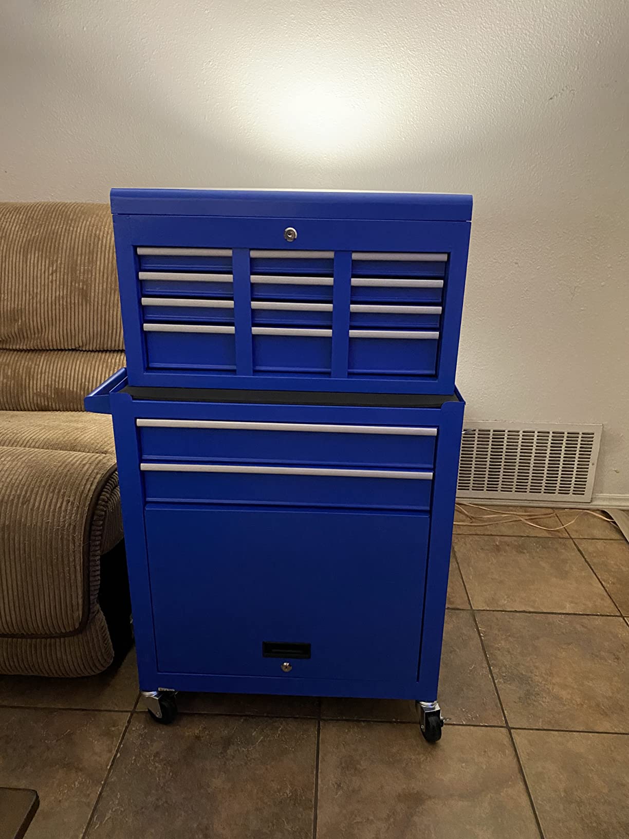 28/mo Finance 8Drawer Rolling Tool Chest, Lockable Large Tool Chest