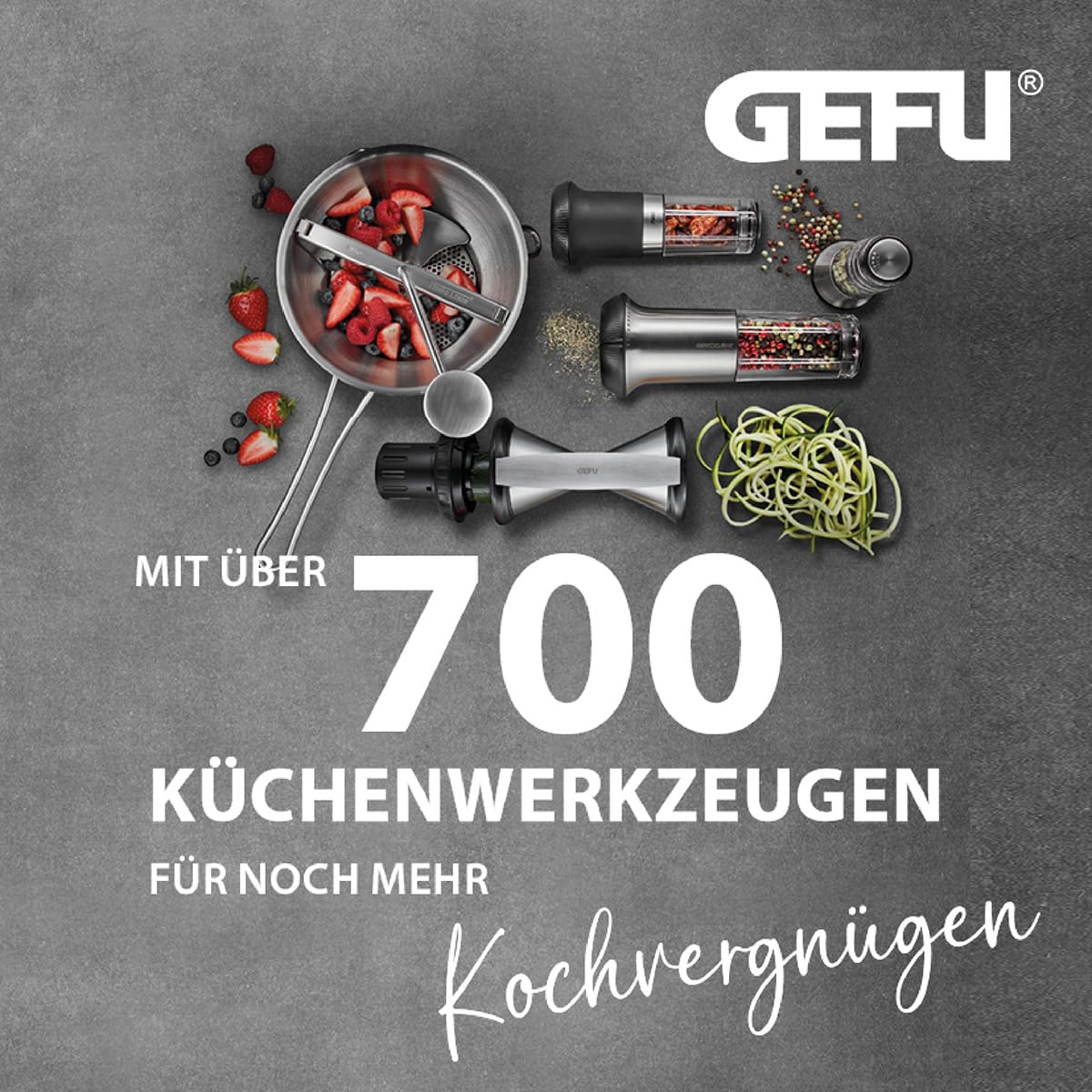 GEFU Funk-Bratenthermometer HÄNDI - Digitales Grillthermometer mit Timer
