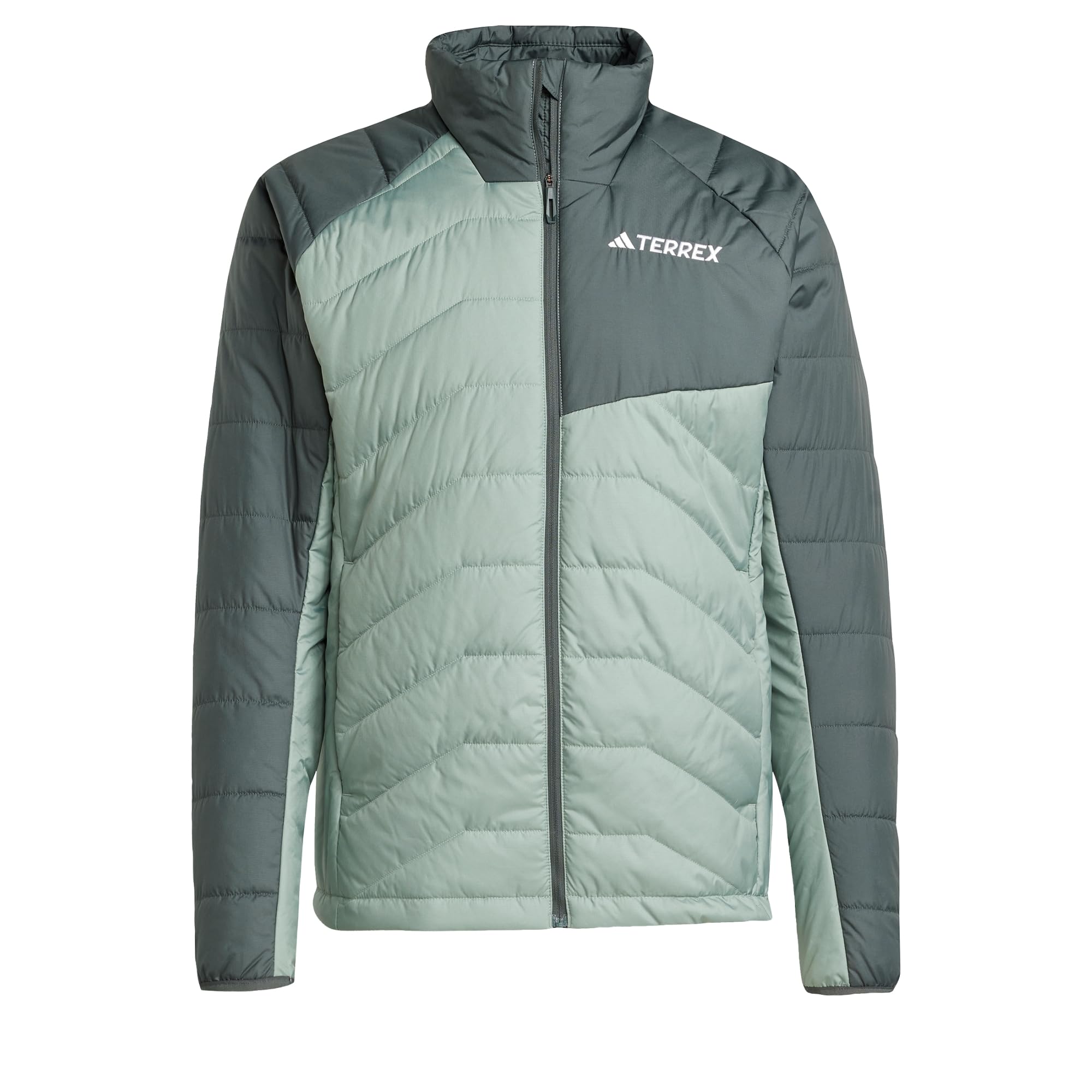adidas Men's Terrex Multi Synthetic Insulated Jacket, Silver Green/Legend Ivy, L