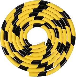 Rubber Corner Guards, Wall Corner Protector 196.9in (5m), Heavy Duty Yellow & Black NBR