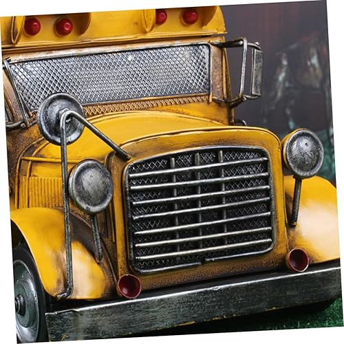 Miniatura 9 de Modelo de vehículo antiguo Modelo de coche clásico Modelo de coche retro Modelo de coche antiguo Modelo de coche de hierro Modelo de coche amarillo