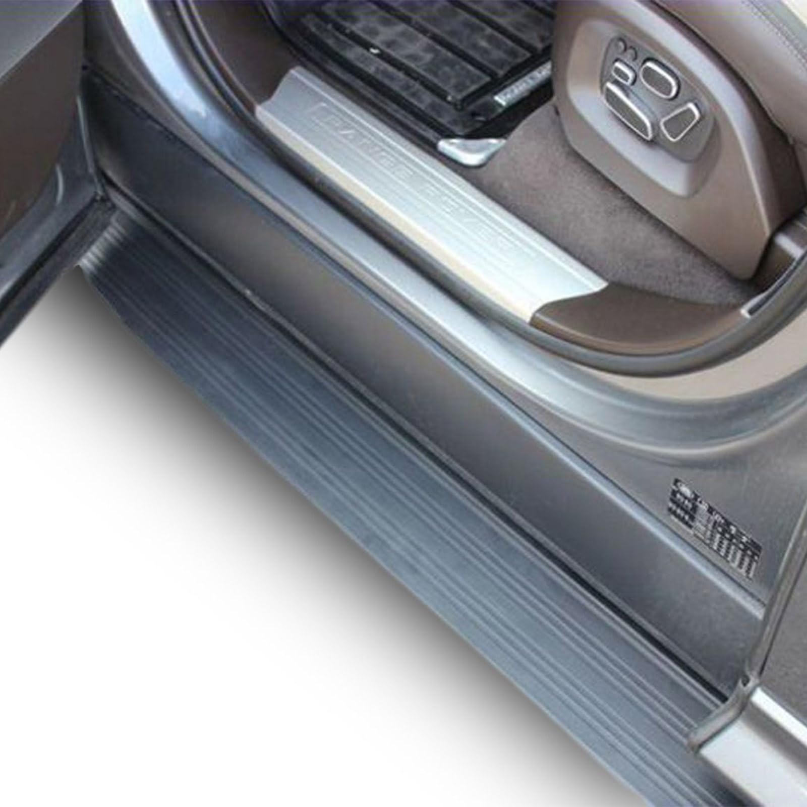 J&J AUTOMOTIVE Pedane Laterali per Land Rover Range Sport 2012-2023, Sottoporta Minigonne in Alluminio e Plastica ABS, Set Completo con Materiale di Montaggio Incluso