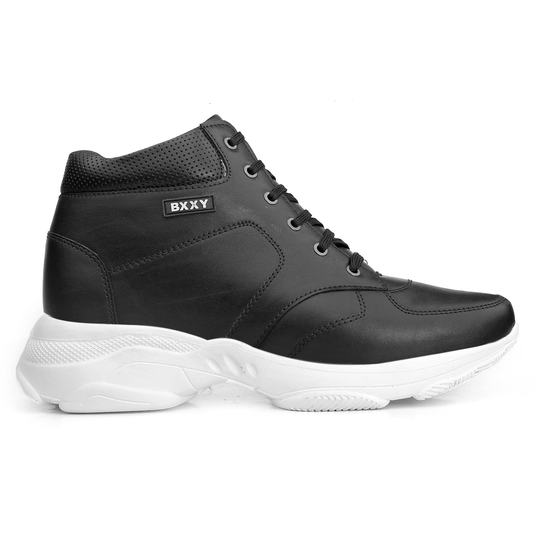 Mens 3 Inch Hidden Height Increasing Casual Outdoor Sneakers Boot in Eva Sole. Height Elevator Black-White Boots-6 UK (B0C3RN2Z6K) Amazon Price History, Amazon Price Tracker