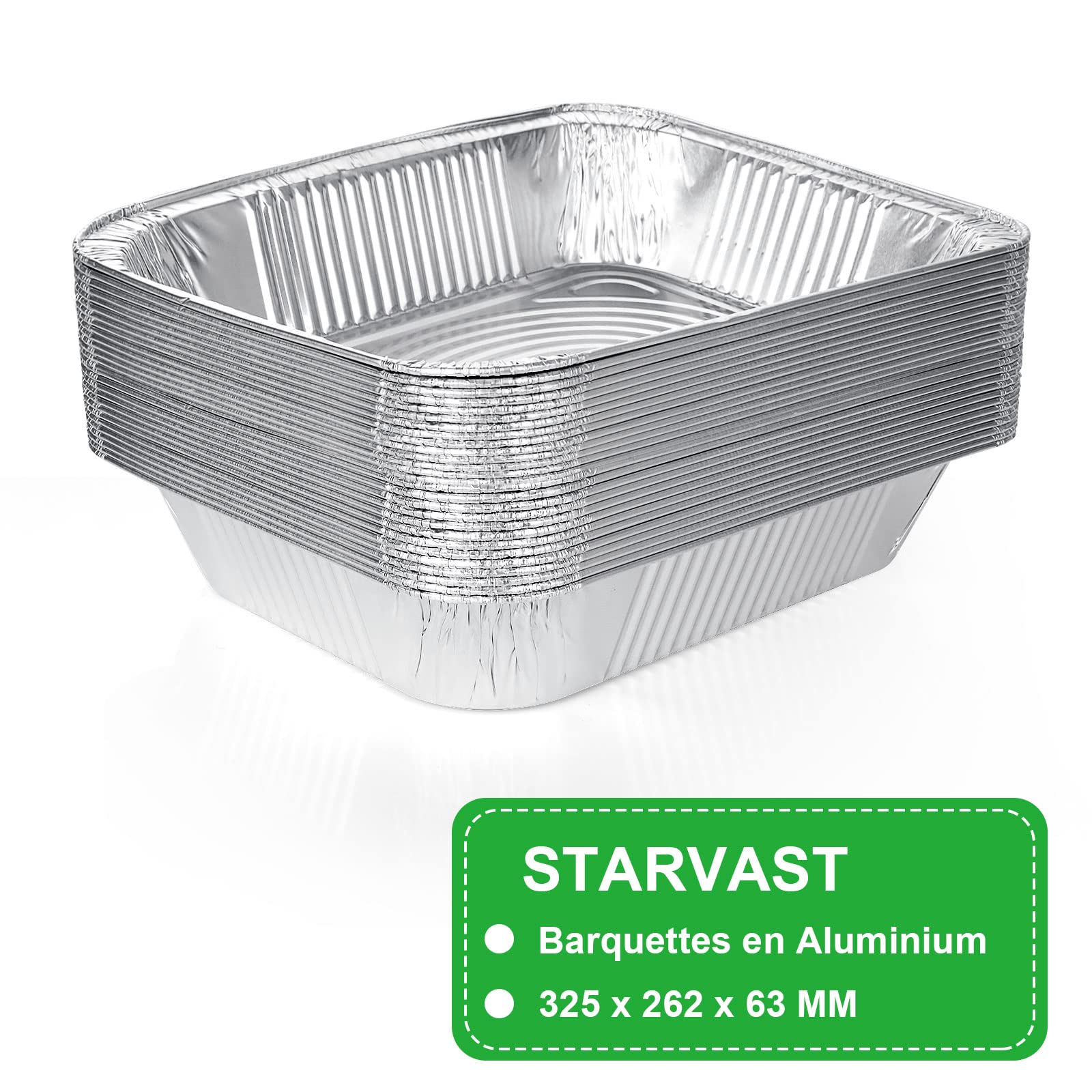 BBQ Aluminium Grillschalen Set 4 Stuks