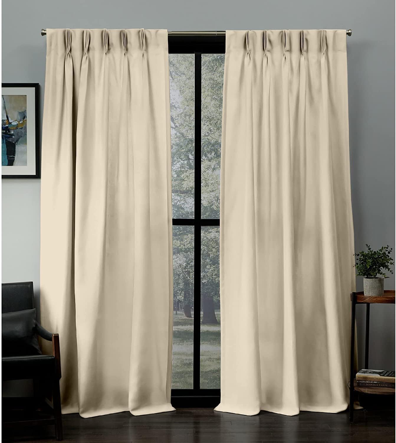 Magic Drapes Pinch Pleated Blackout Curtains with Hooks