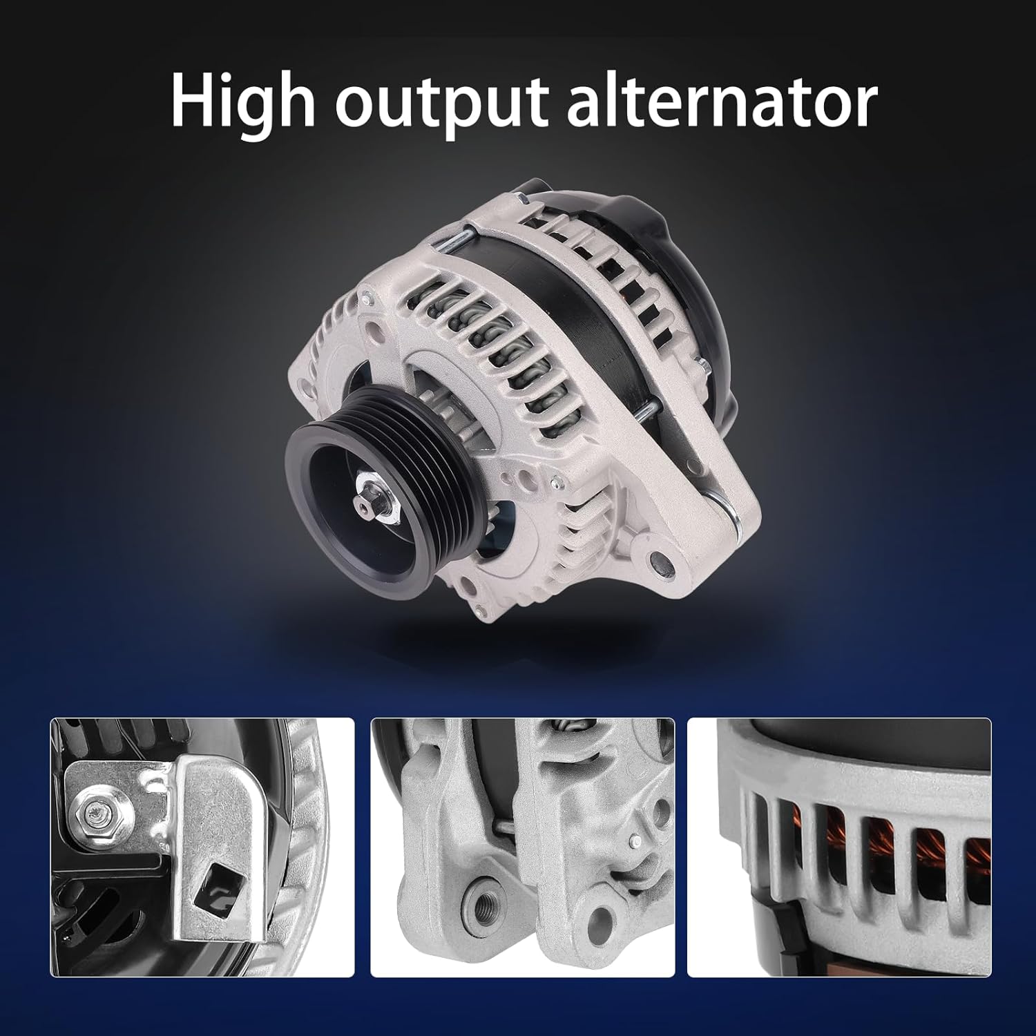 High Output Alternator Compatible with 2013-2017 Honda Odyssey V6 3.5L Replaces OEM 11775 31100-RV0-A11