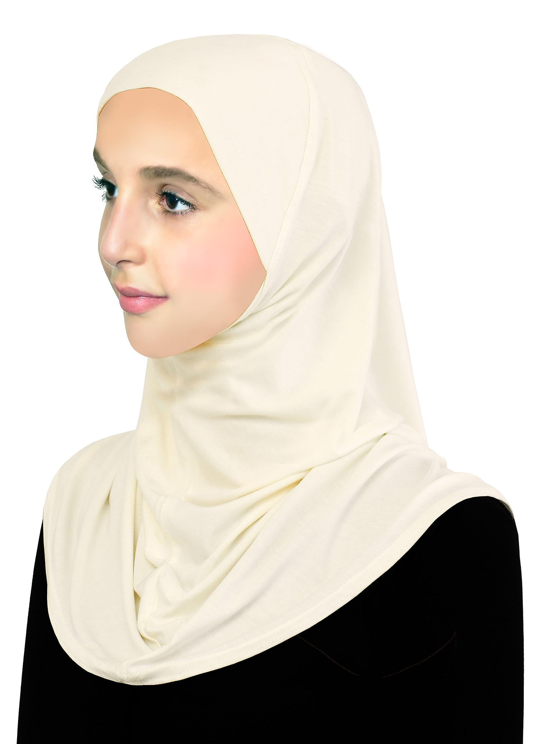 Cotton Hijab for Girls Amira Muslim Kids Head Scarf Ready to Wear Easy Instant