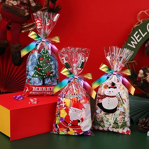 Miniatura 6 de Honbay Cinta de satén colorida de 50 yardas de una sola cara brillante de arco iris para ropa de bricolaje, vacaciones, boda, decoración artesanal