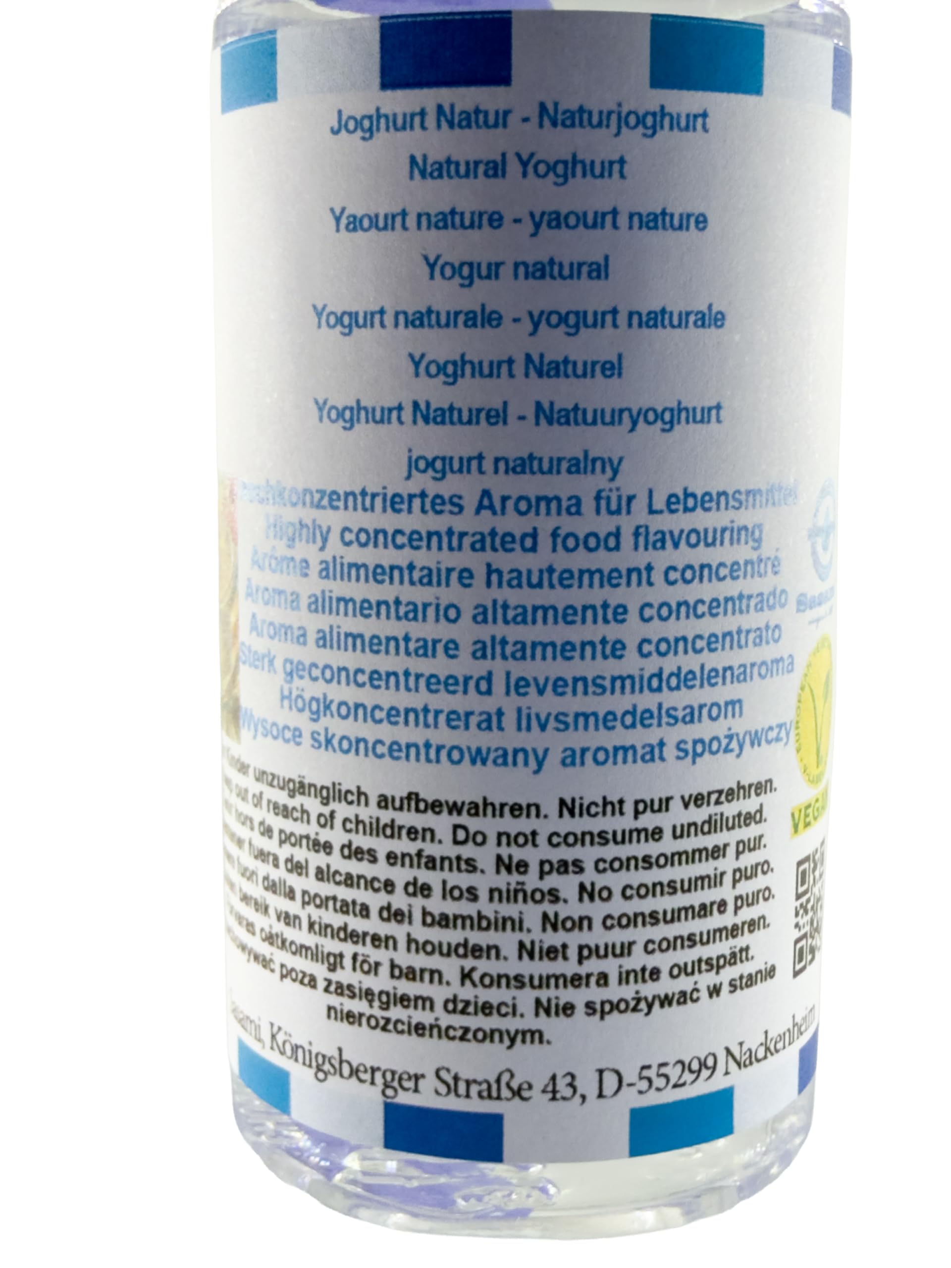 jogurt naturalny Aromat Koncentrat - wegański - Sasami - 100ml