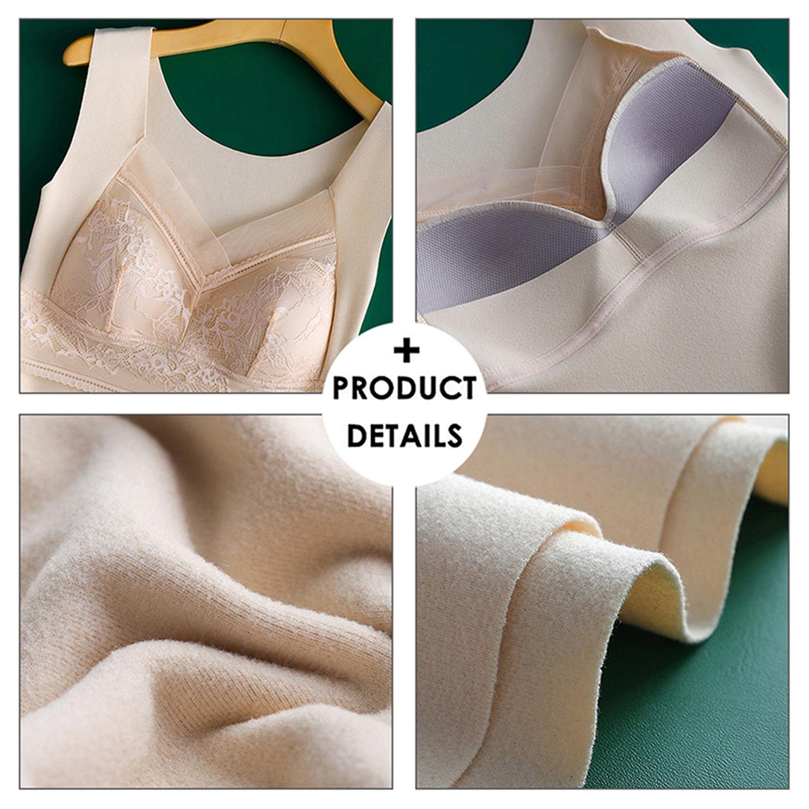 Generic Canotta Invernale da Donna Intimo Termico Canotta Canotta Termica Calda Intimo Intimo (Skin Tone XXXL)
