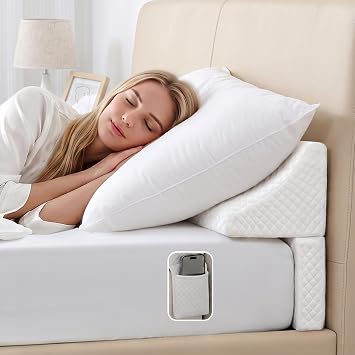 Wedge Pillow Headboard for Bed Gap,Foldable Bed Wedge Gap Filler King Size