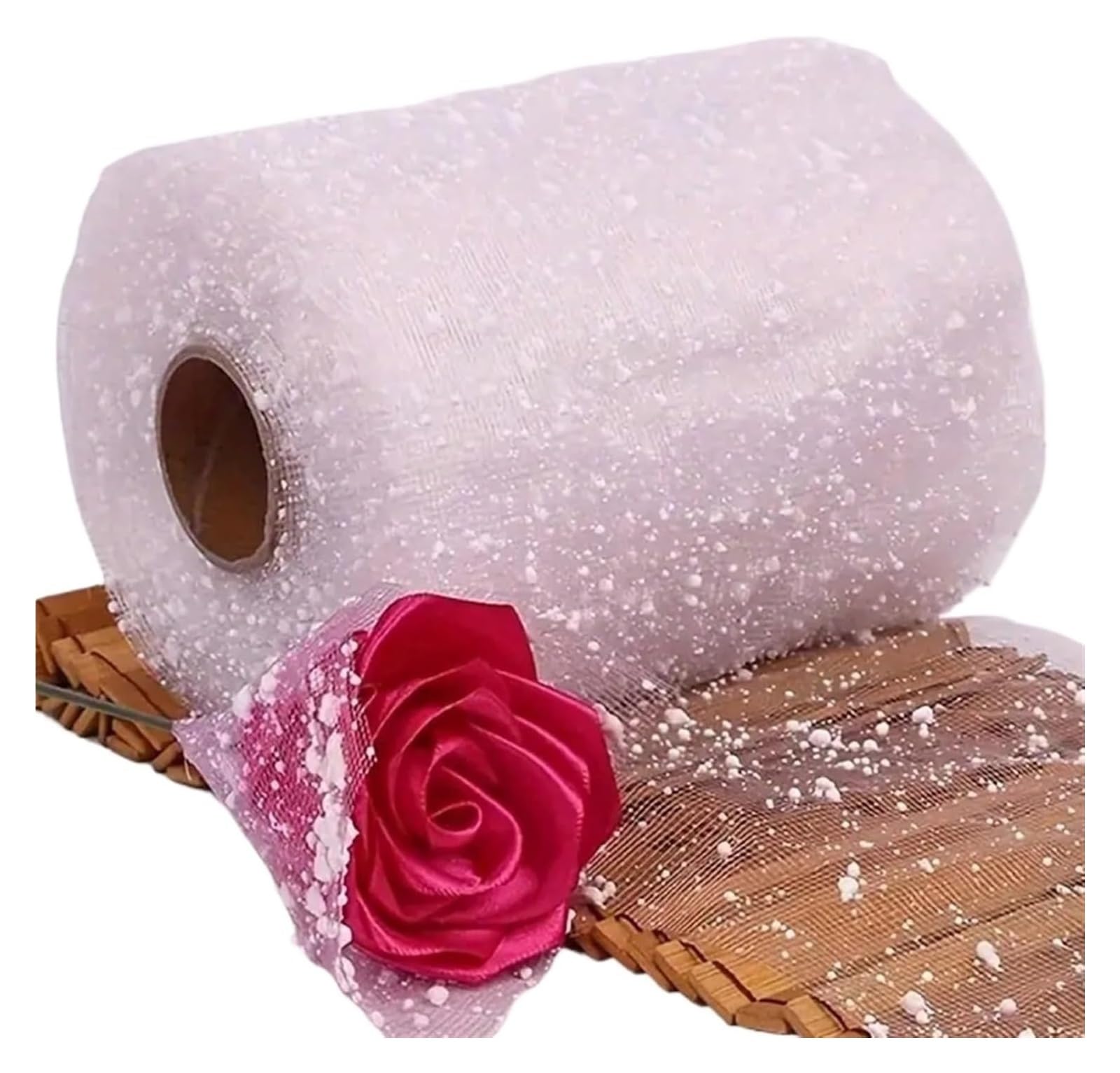 Rotolo di filato a rete in organza | Multicolor 15x1500 cm: Fiori fai da te e Confezioni Regalo(Wit)