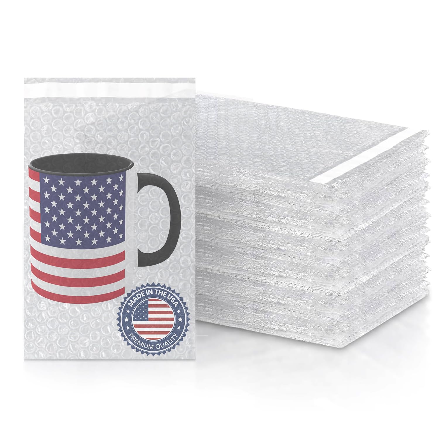 Photo 1 of ** POSSIBLE MISSING PCS*** 50 Pcs Bubble Pouches Wrap, 4" x 5.5" Self-Sealing Clear Bubble Bags, Double Thickened Wall Shockproof Pouch Wrap Bag for Moving and Storage, Shipping and Packing Supplies for Dishes Glasses Plates