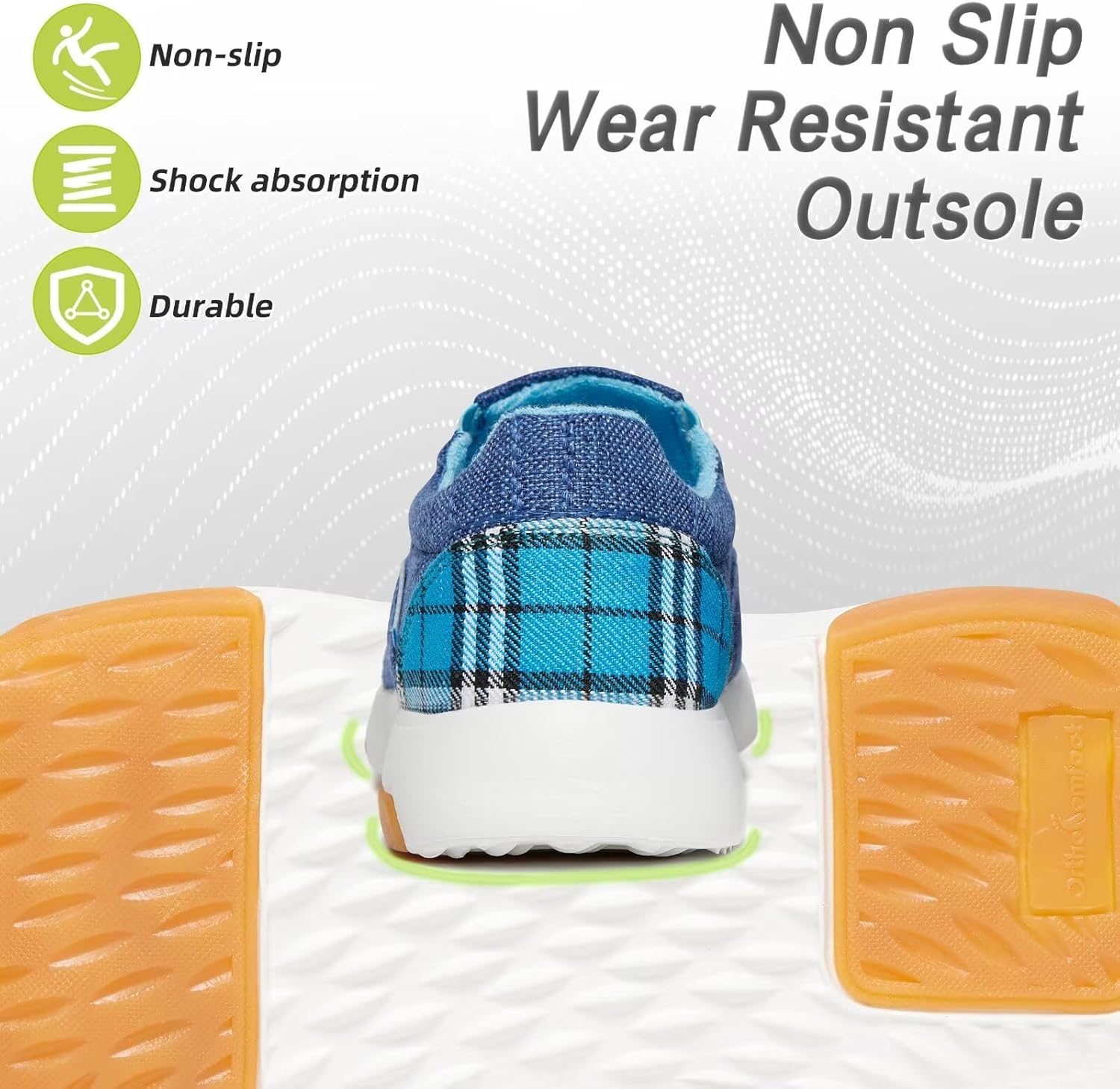 OrthoComfoot Women's Orthopedic Slip-On Loafers Walking Shoes: Comfortable Plantar Fasciitis Loafers with Arch Support for Flat Feet, Casual Orthotic Shoes for Foot and Heel Pain Relief - Image 8