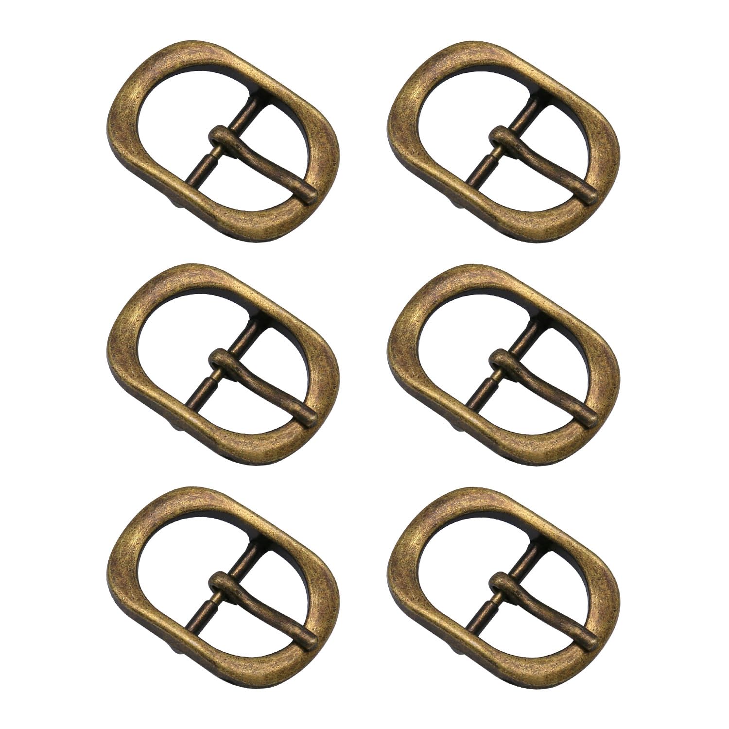 Qimoo Metal Roller Buckle Center Bar Buckle for Leather Bags Crafts