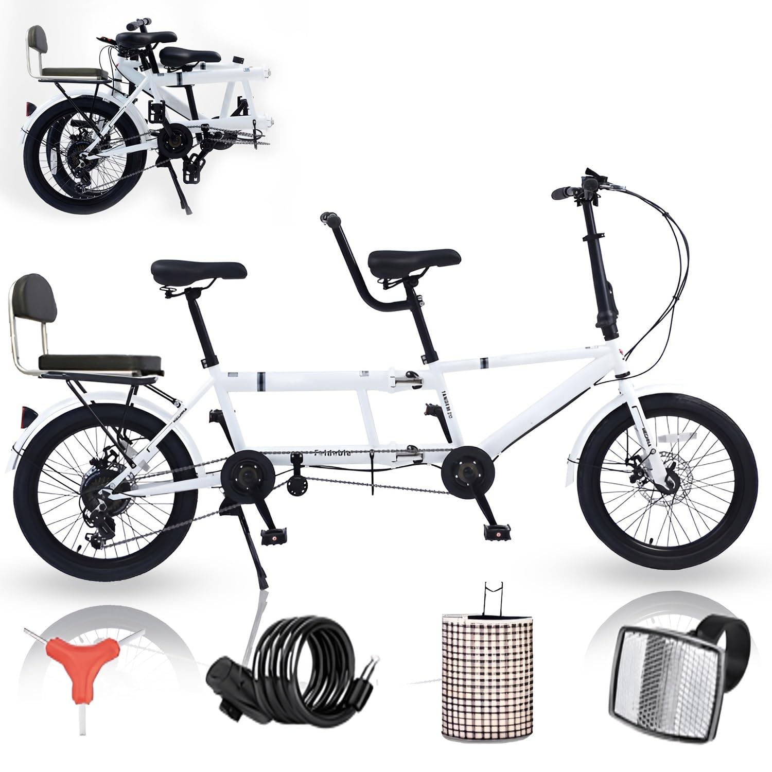 二人乗り折り畳みタンデム自転車 Amazon.co.jp: 二人乗り折り畳みタンデム自転車 7速前後ブレーキ