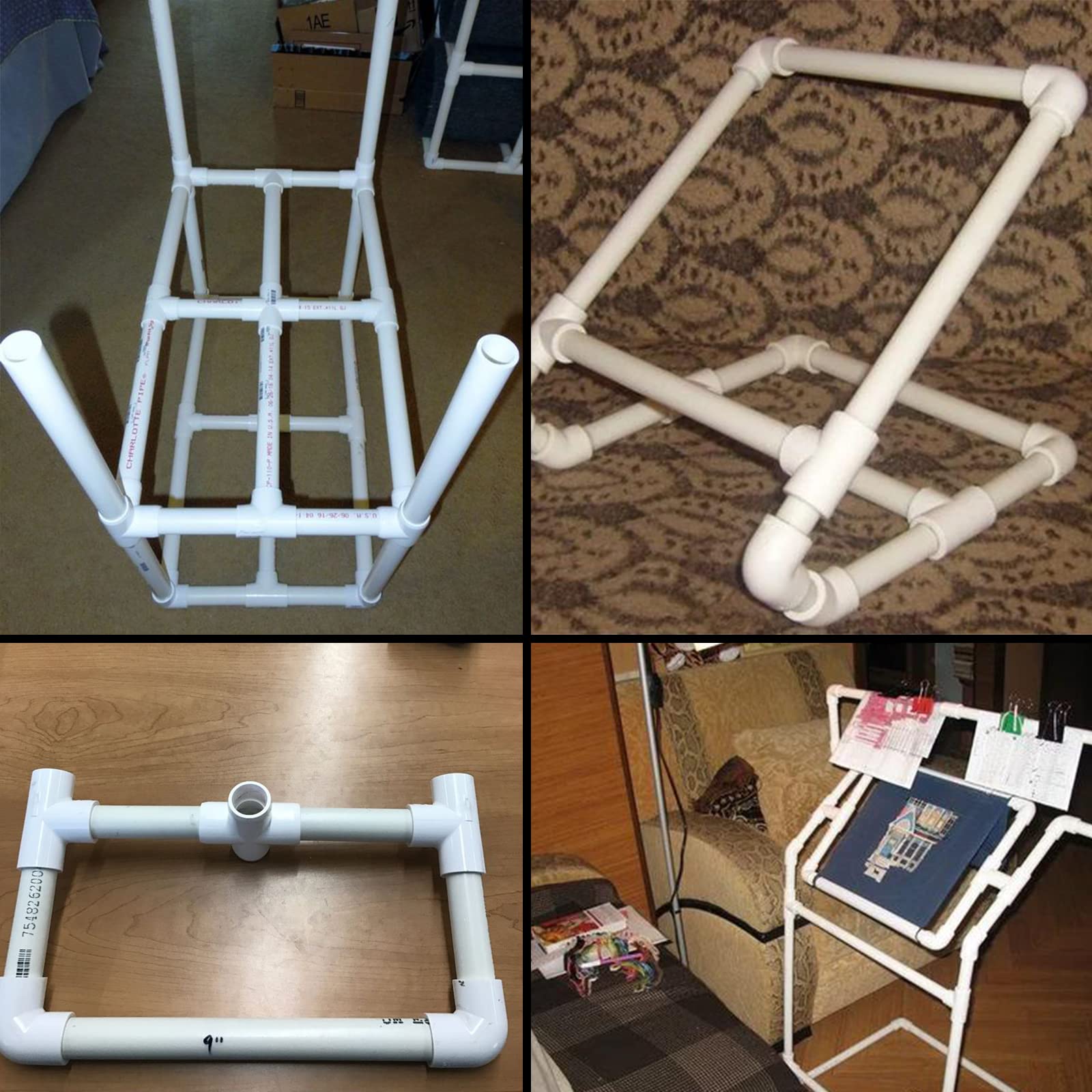 Pvc Frame Support Snapklik.com : 6Pack 3 Way 1 Inch Tee PVC Pipe Fittings Connector SCH40 ...