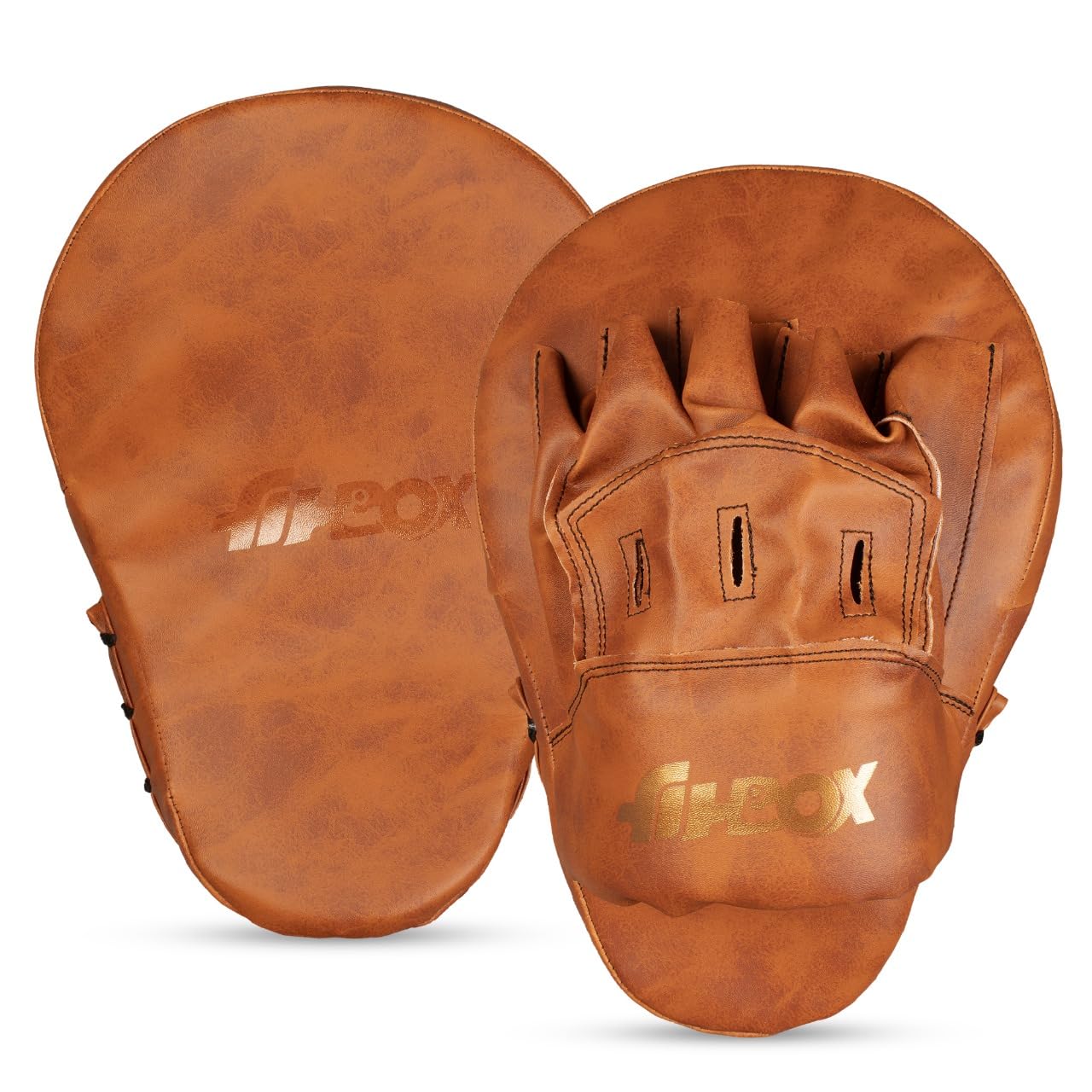 FitBox Sports Boxing Focus Pads, Mitts – Curved Punching Pads with High-Density Foam, Hand & Wrist Support-picture-17