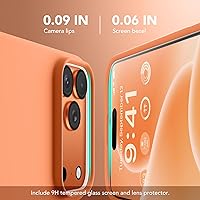 Vista 580 de GONEZ Funda de silicona para iPhone 15 Pro Max, compatible con Magsafe, protector de cámara + protector de pantalla, forro de microfibra suave Negro