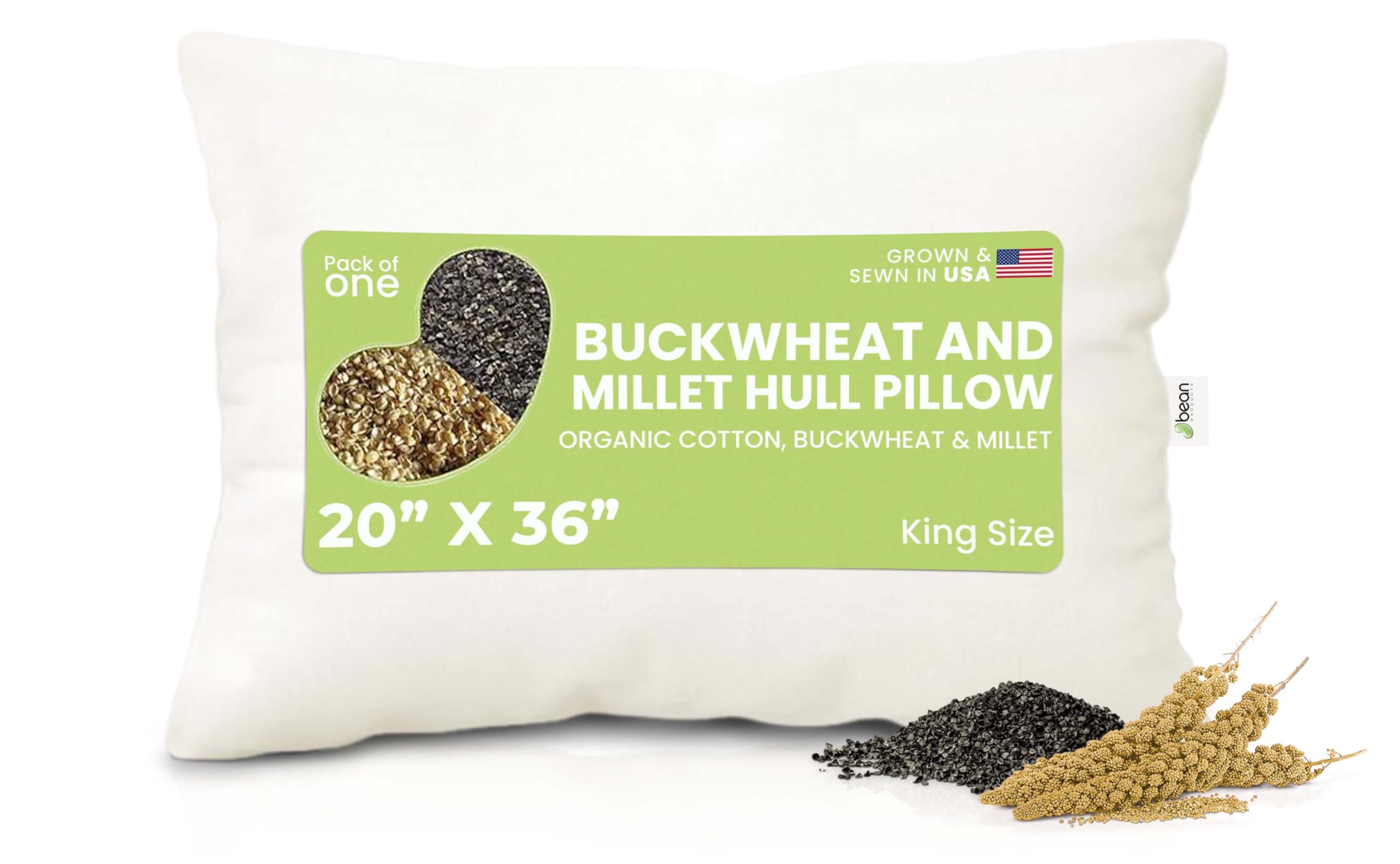 Bean Products WheatDreamz King Pillow - 20