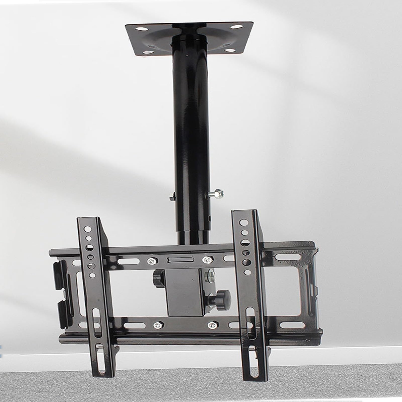 Supporto TV telescopico da soffitto - Staffa di Montaggio TV da soffitto Girevole a 360 Gradi, Staffa di Montaggio LCD inclinabile, Compatibile con la Maggior Parte,