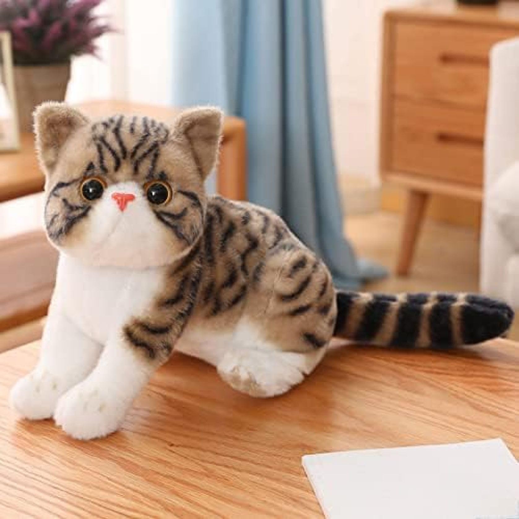 猫 ネコ ぬいぐるみ 置物 新品未使用 実物約50cm Amazon.co.jp: 猫 置物 リアル かわいい 本物そっくり 26cm 眠り猫