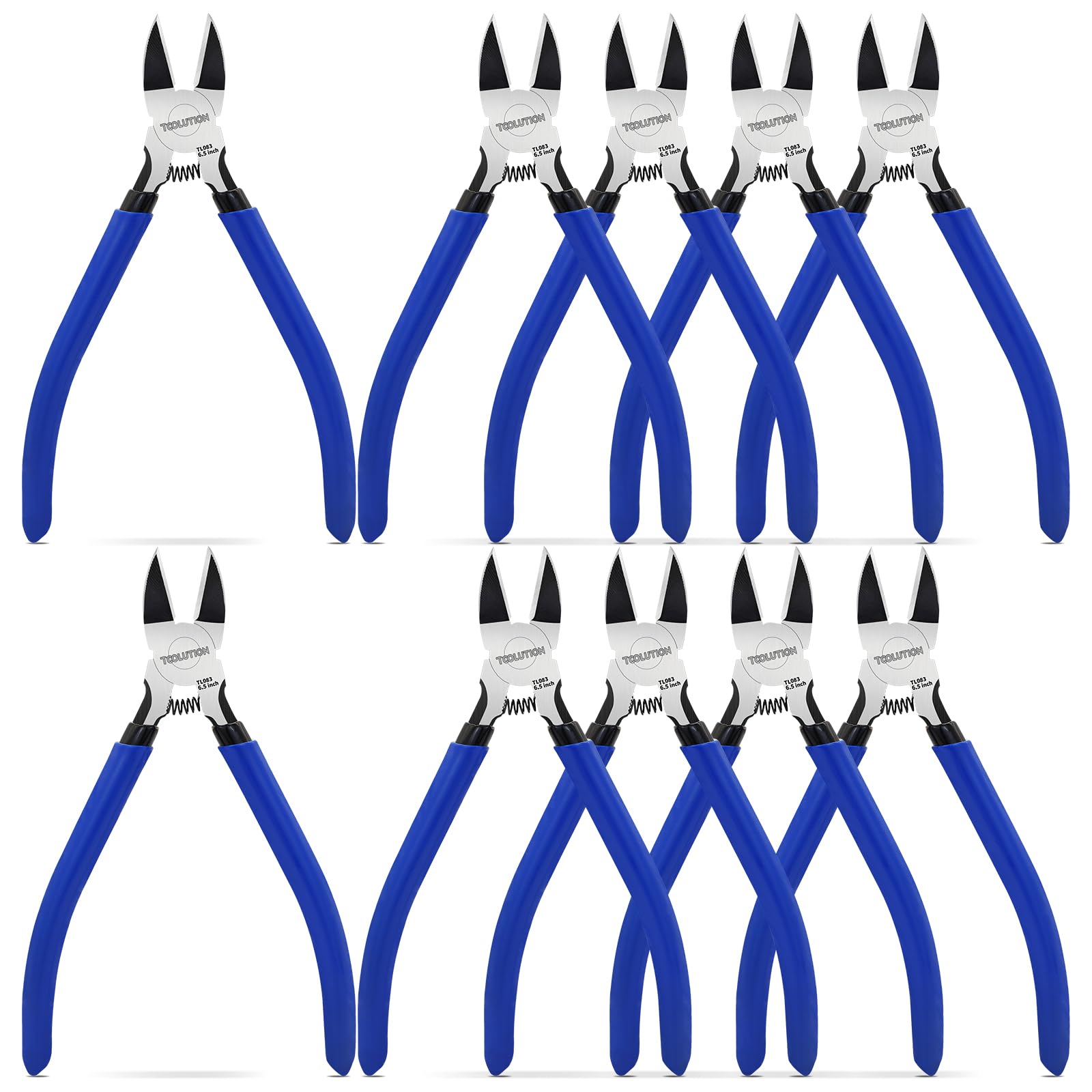 Tronchesino, per Modellismo e Elettronica | Cesoie a Taglio a Raso per Fil Metallico | Acciaio al Carbonio | Per Fiori Finti, Gioielli e Lavori Elettrici, 10 Pack