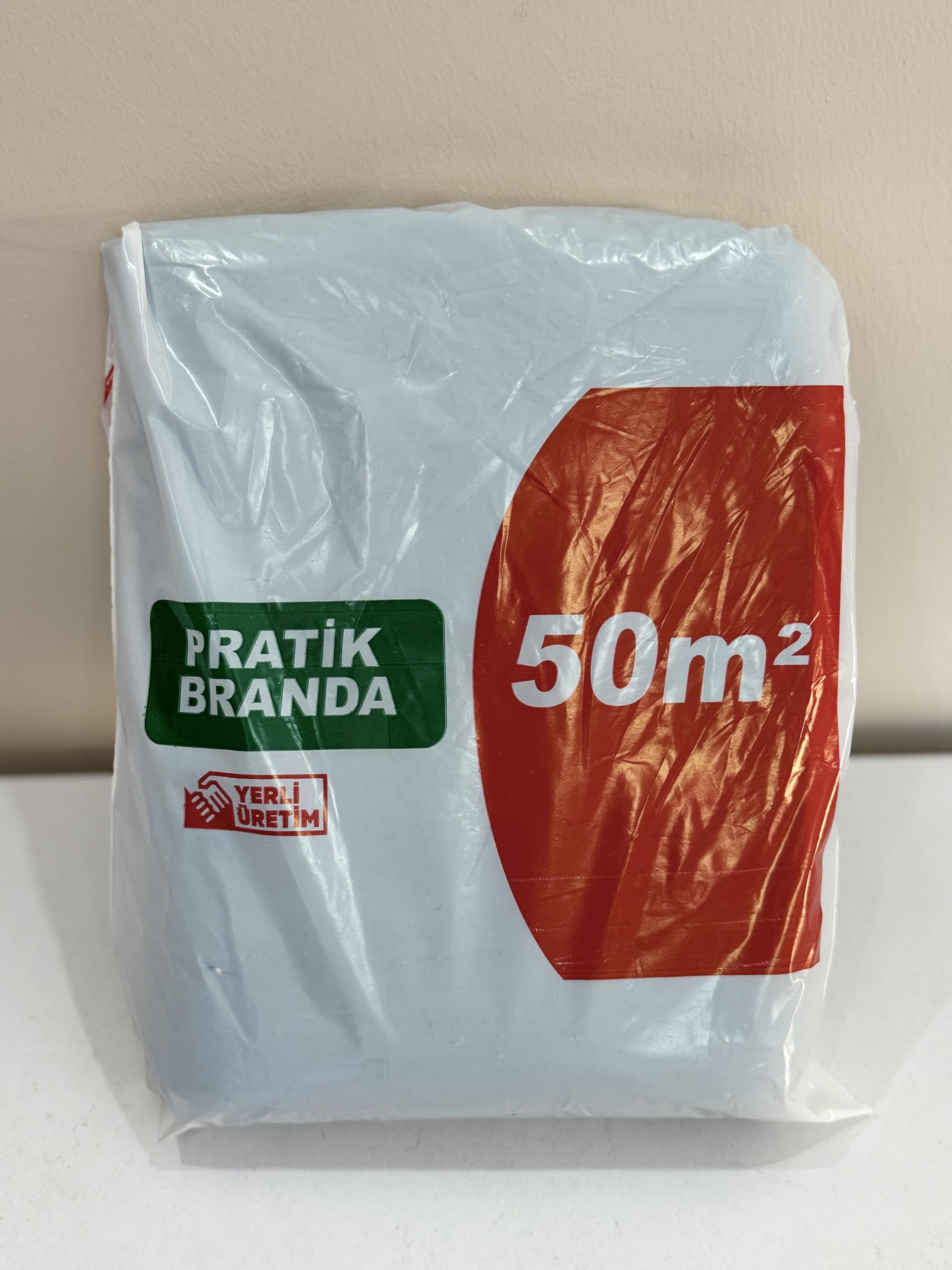 Pratik Branda Boyacı Örtüsü, Zemin Koruma Branda, Boya Badana İçin, 50m² Alan Kaplama, Yerli Üretim