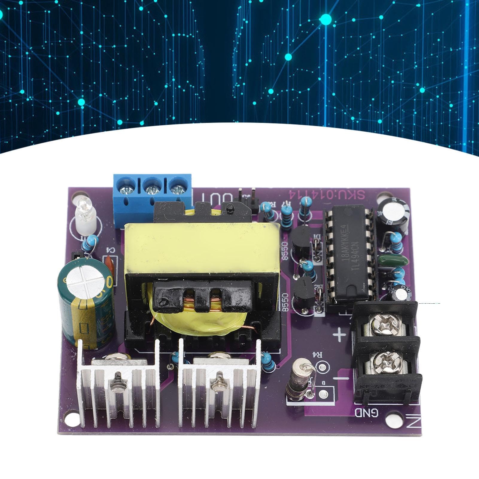 Modulo Convertitore cc ca, 100W 24V ca A 0-110 V-220V cc Modulo Inverter di Uscita Alimentatore Boost di Tensione, per Barra Led, Motore, Elettrico
