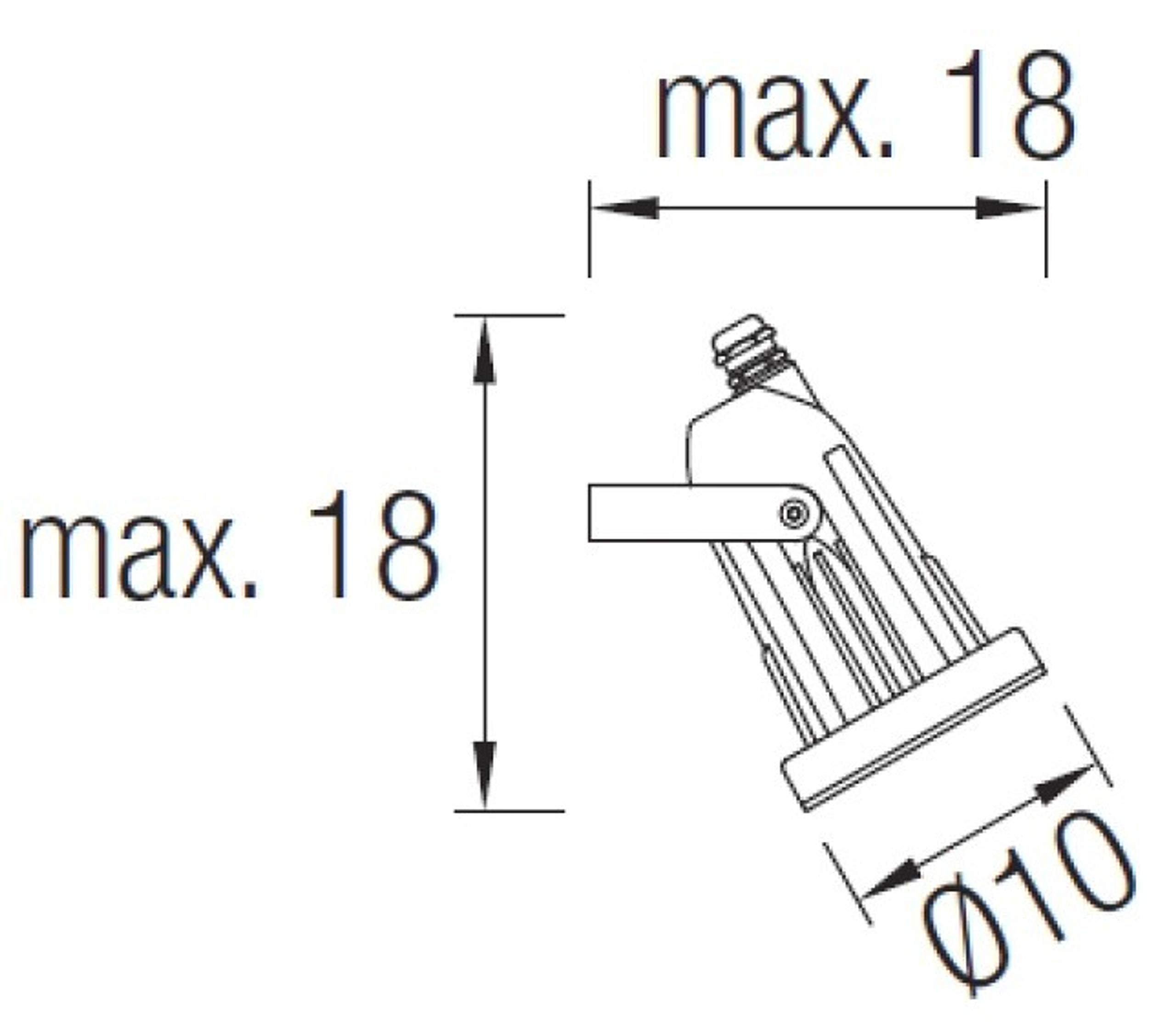 LED C4 05 – 9640 – 05 – 37 – Lampada per Elio 1 X GU10 max 50 W nero