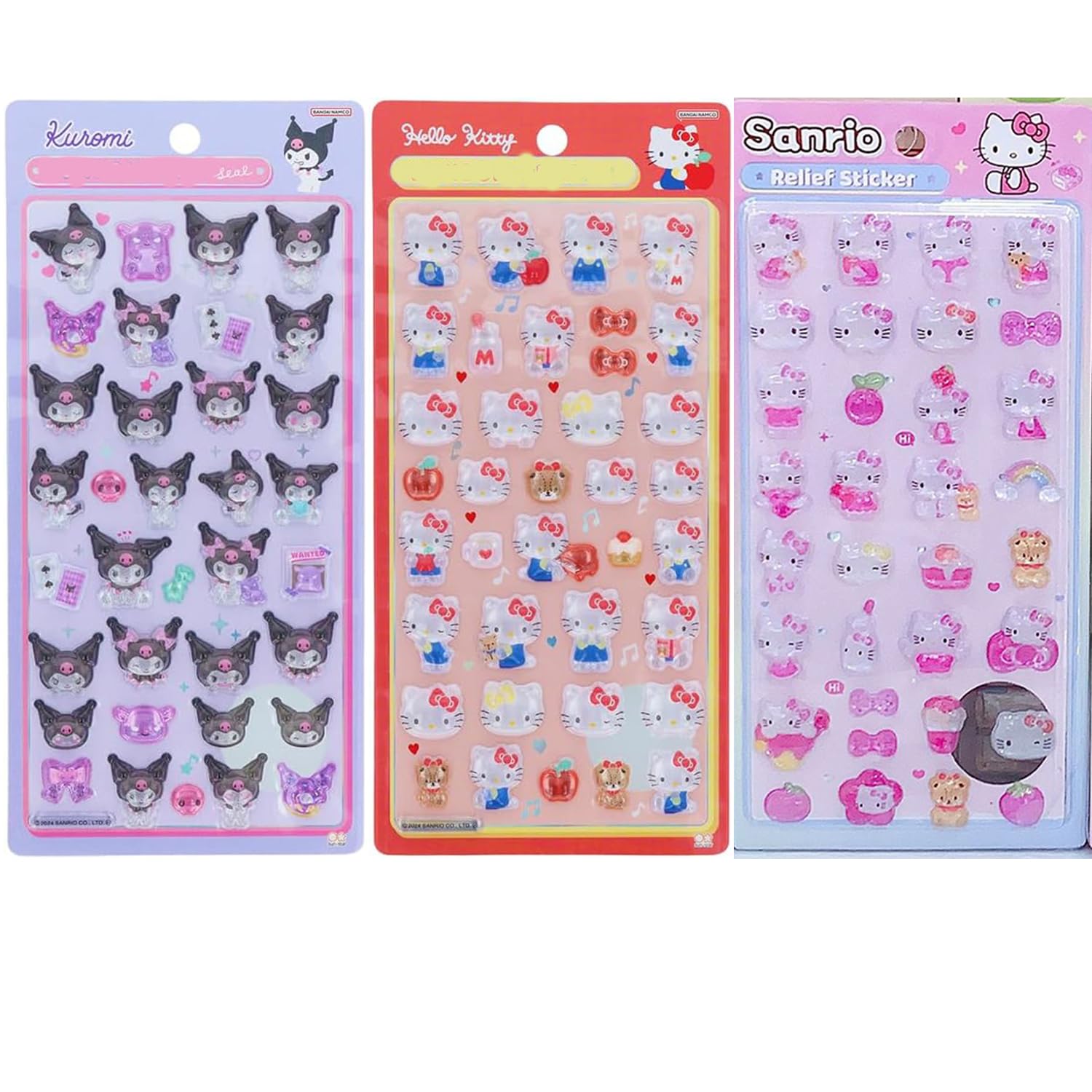 Amazon | winnges 3dシール 立体シール 可愛いクロミ 3枚セット 携帯