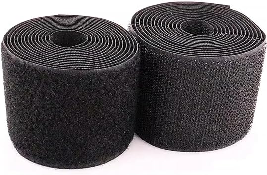 2" Sew On Hook and Loop Strips, Non-Adhesive, Nylon Strips Fabric Fastener Tape Interlocking Tape for Sewing Crafts and DIY Projects, 2 Inch x 6.5 Feet