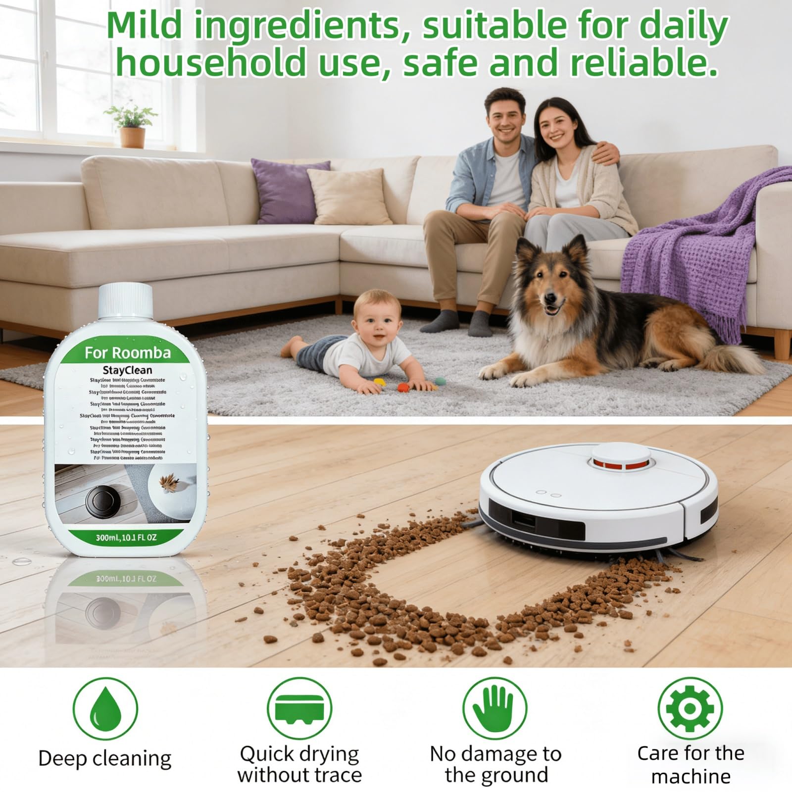 Concentrado for Limpieza De Pisos, 300ml, 3PC, Fragancia Fresca