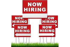 5-Piece Help Wanted Yard Signs