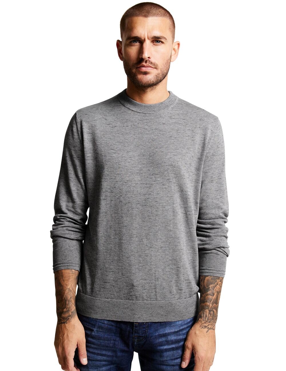 Street One MEN Men's D302352 Knitted jumper melange
