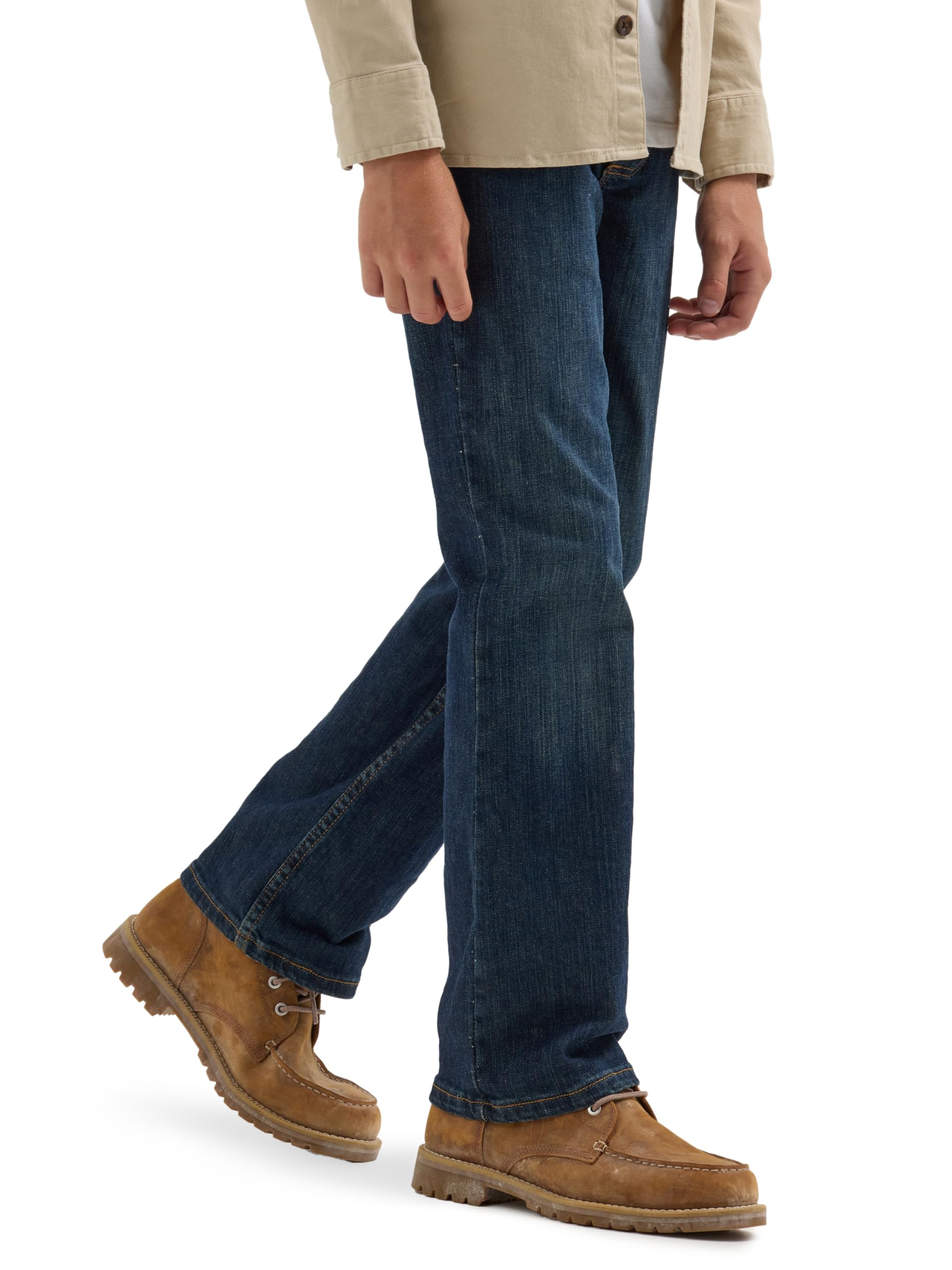 Wrangler Authentics Boys' Boot Cut Jean, Fresh Indigo, 16