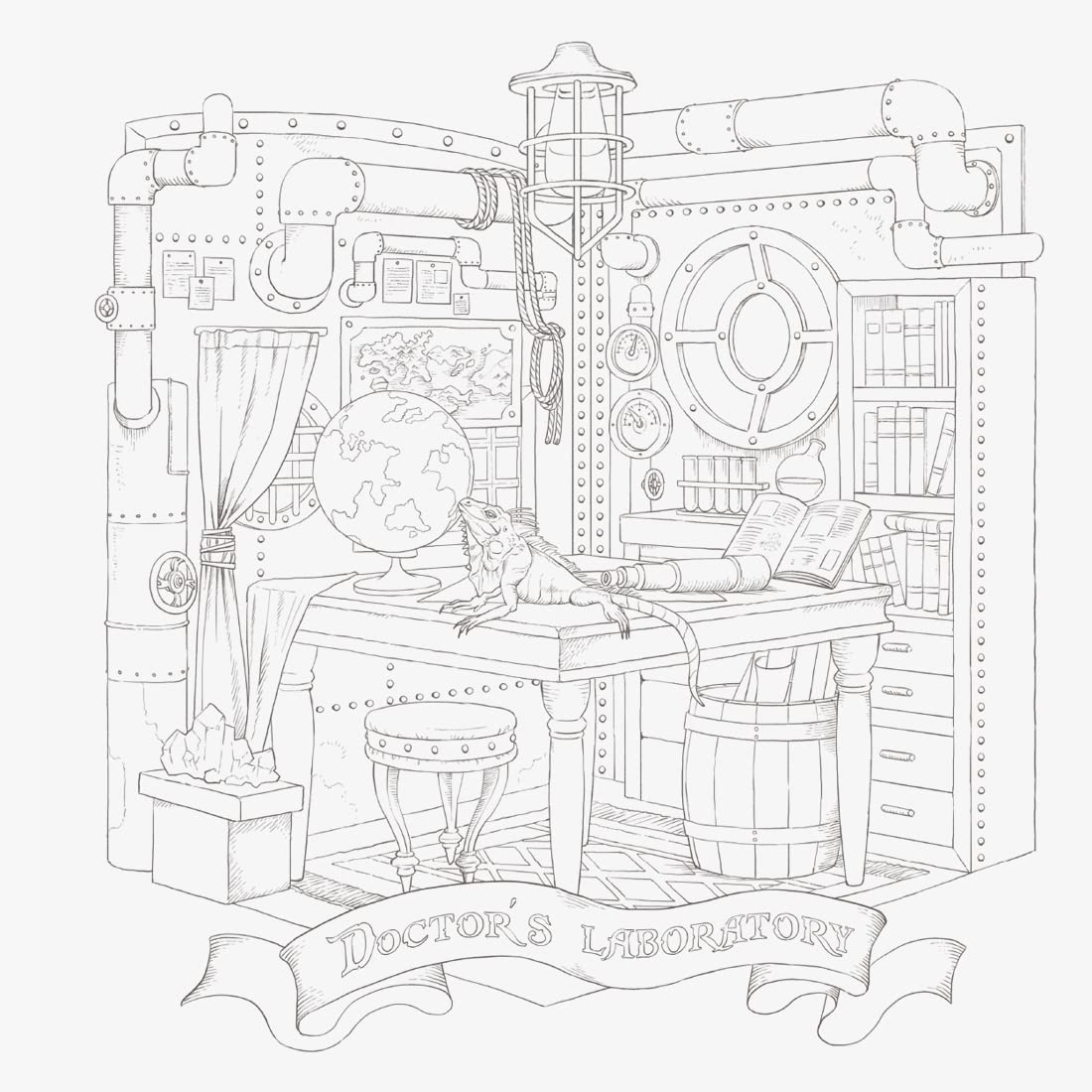 Victorian Fantasy Collection: Kuroimori Coloring Book