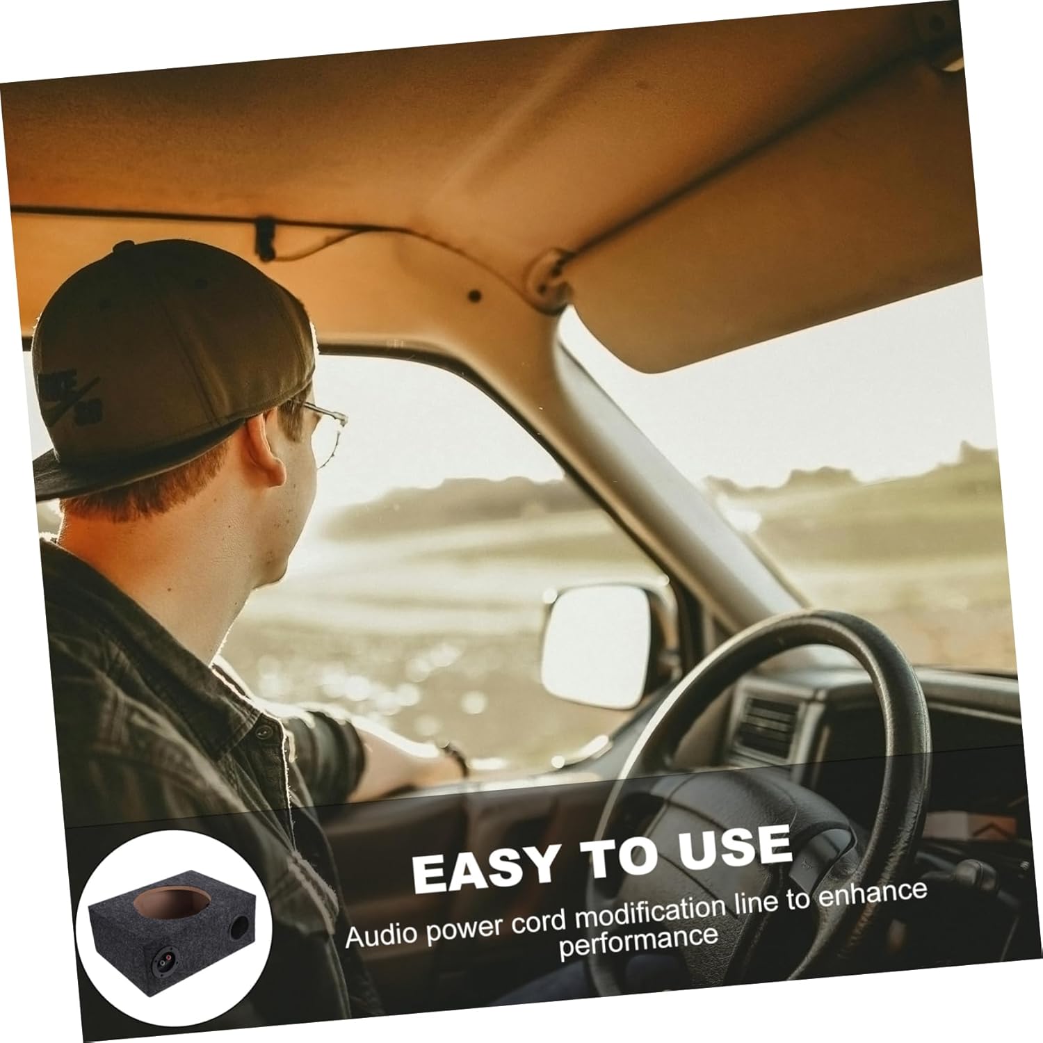 Car Subwoofer Enclosure Box Lightweight Design Enhanced Sturdy Frame for Automotive Interior Use