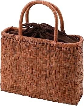Amazon | [SAKIKU-EN] お洒落 山葡萄 かごバッグ 天然素材 高級
