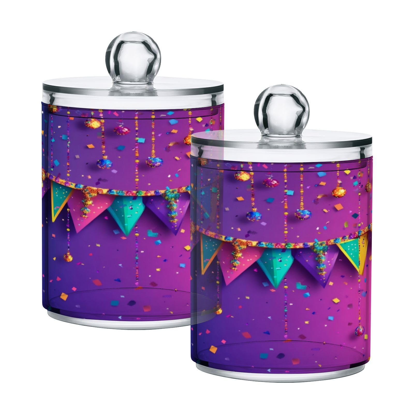 Amazon.com: Takiito Mardi Gras Decoration Bead Apothecary Jars