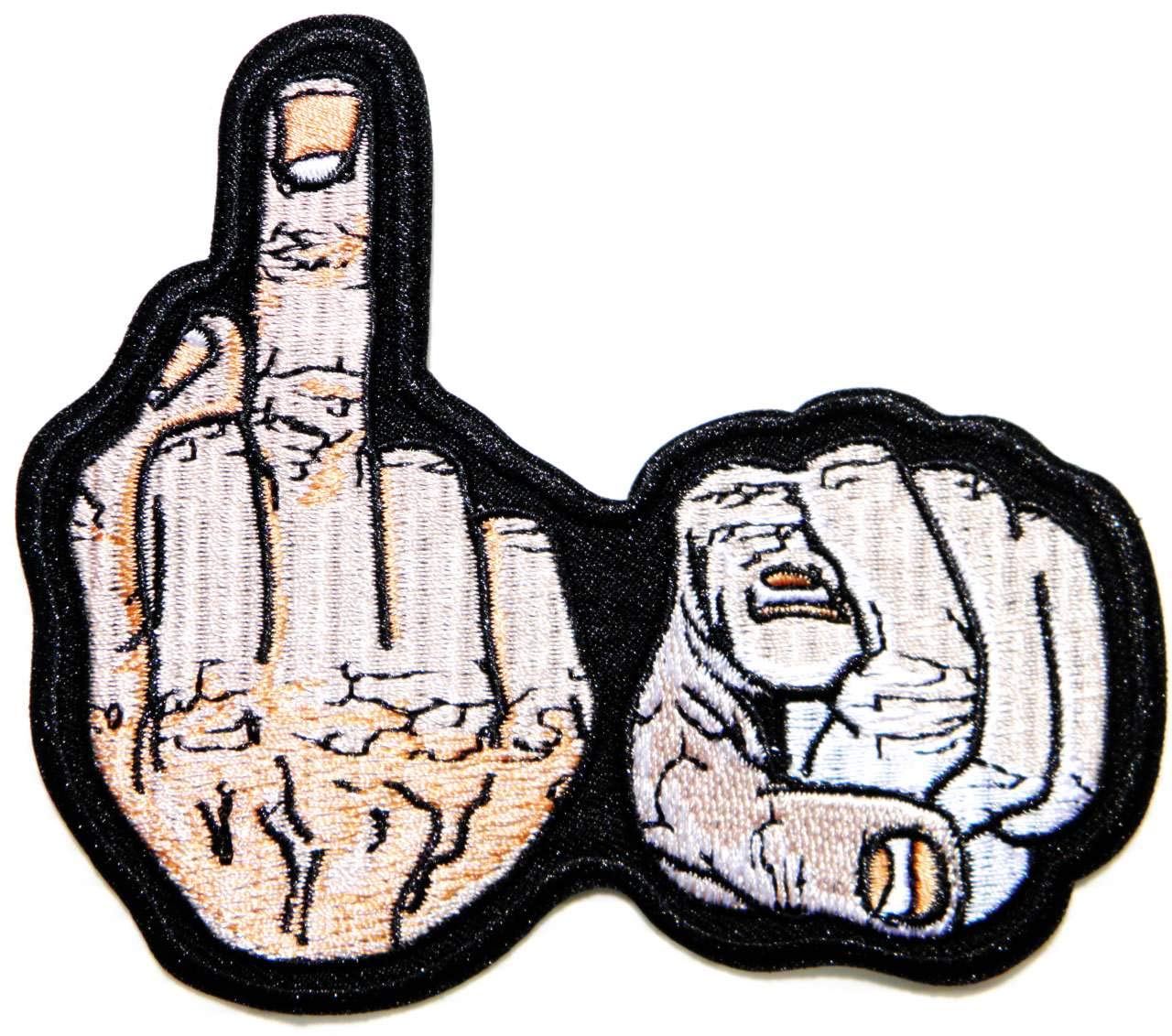 FUNNY BY PACTH CAFE I Hate You Middle Finger Fuck You Heavy Metal