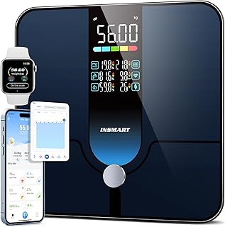 Smart Bathroom Scales Body Weight and Fat Percentage, INSMART Color Display High Precision Weight Scale, Digital Scale for...